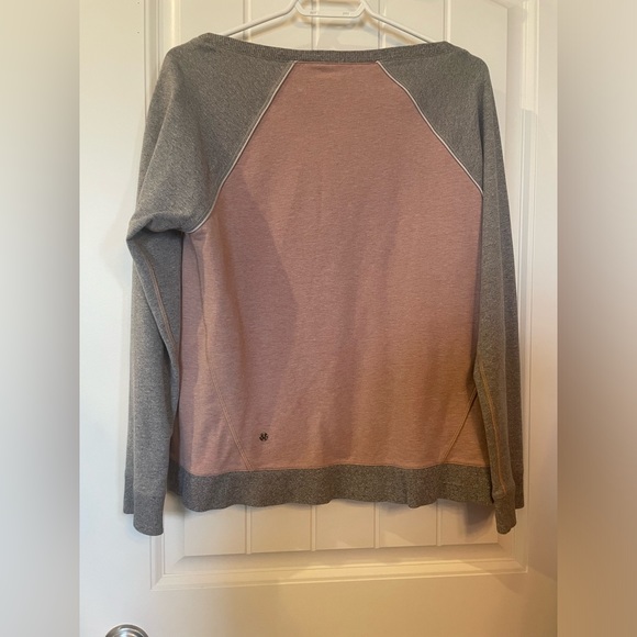 Lululemon Crew Love Pullover Heathered Bark Berry / Heathered Speckled Grey - Picture 3 of 13